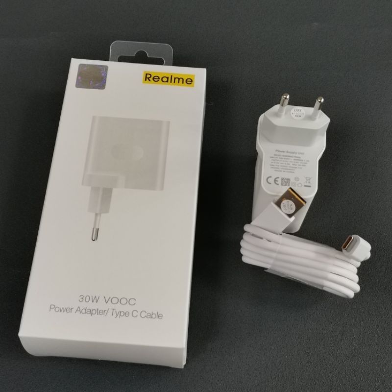 Realme 6 / Realme 7 8 9 Charger Super Vooc USB Type C 6A 30W Original