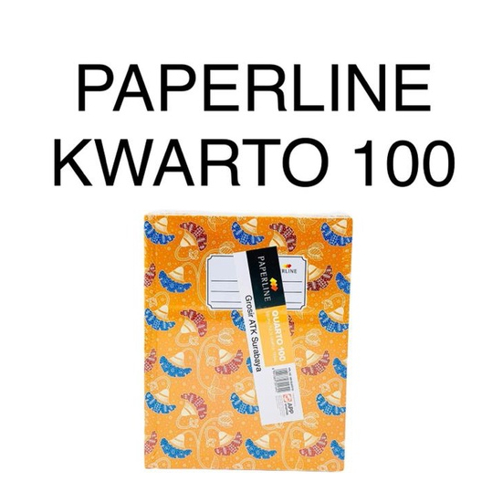 

BUKU PAPERLINE KWARTO 100 / Buku Hardcover Hard Cover Tebal Paperline PPL Kwarto Quarto 100