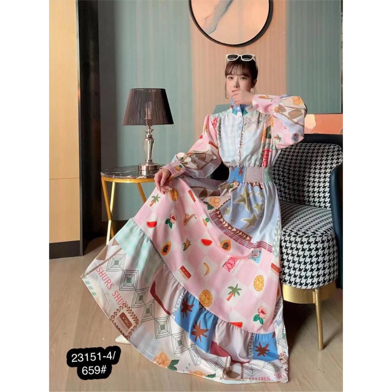 GAMIS MOTIP  WANITA ZR 8888IMPORT BANGKOK