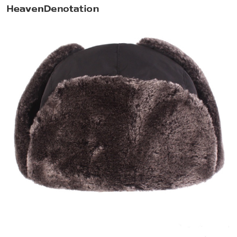 IMPORT MOLLAD Hat Bomber New Russian Ushanka Fur winter warm Topi Bomber Rusia Musim Dingin Bulu Hangat