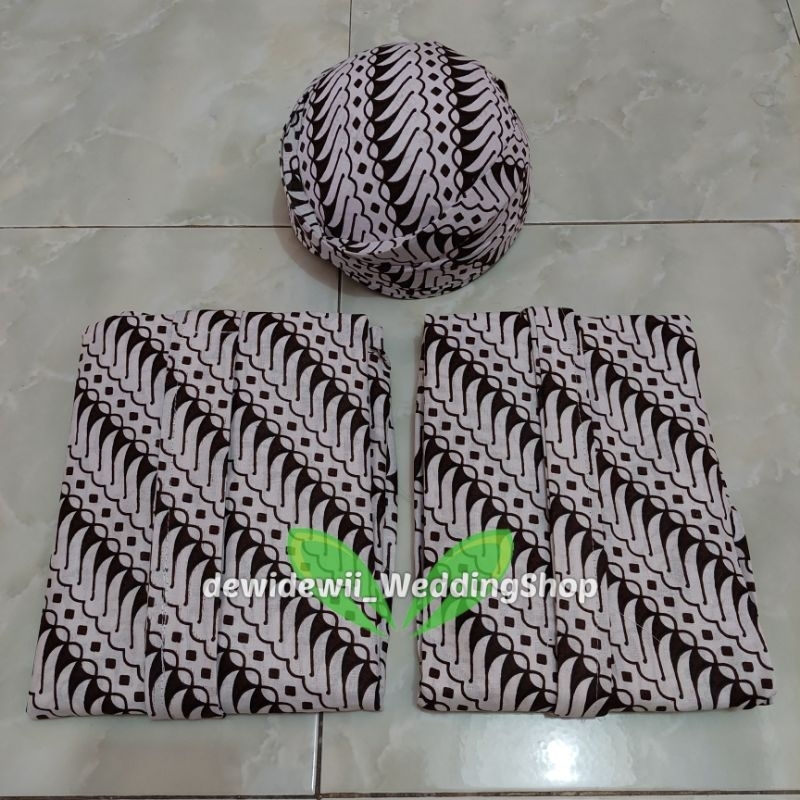 [Set Couple] Baju Prewed / Baju Adat Jawa || Hewes Hijau - Motif Lereng Canting