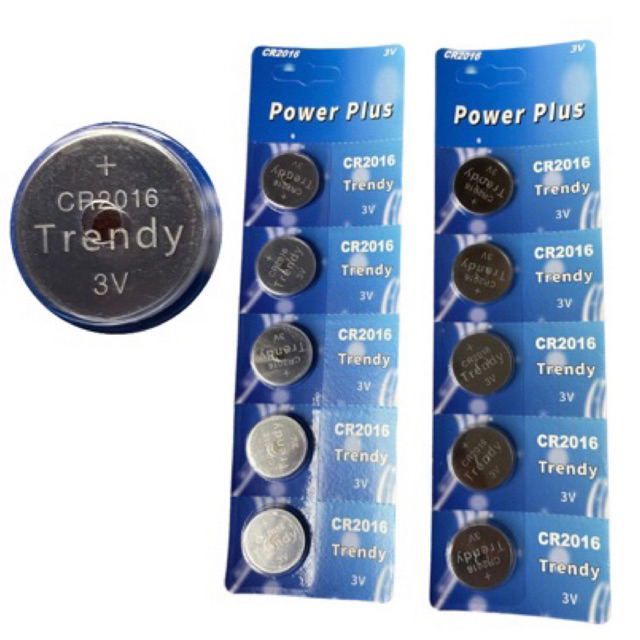 baterai TRENDY CR2016 3V baterai jam tangan,kalkulator, PEMBELIAN MINIM 5PCS