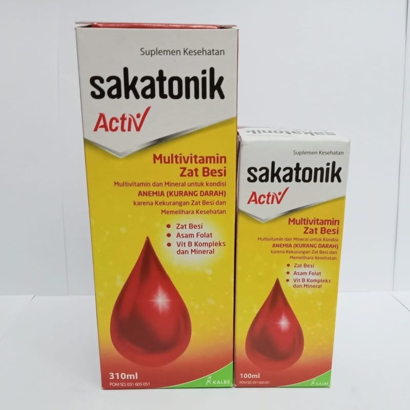 SAKATONIK LIVER Sirup 100ml & 310ml, SAKATONIK Liver Tablet - Obat Penambah Darah