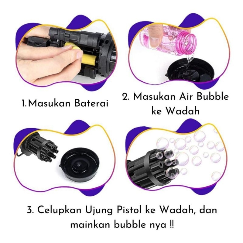 Mainan Pistol Bubble Elektrik Bentuk machine / Mainan anak / mainan anak perempuan / mainan anak laki laki /  Gelembung Bubble camera anak balon bubble gun