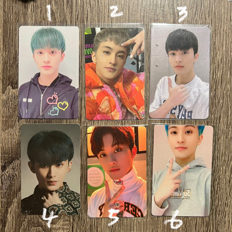 clearing sale mark lee photocard official yizhiyu favorite sticker lucky draw glitch mode owhat hell