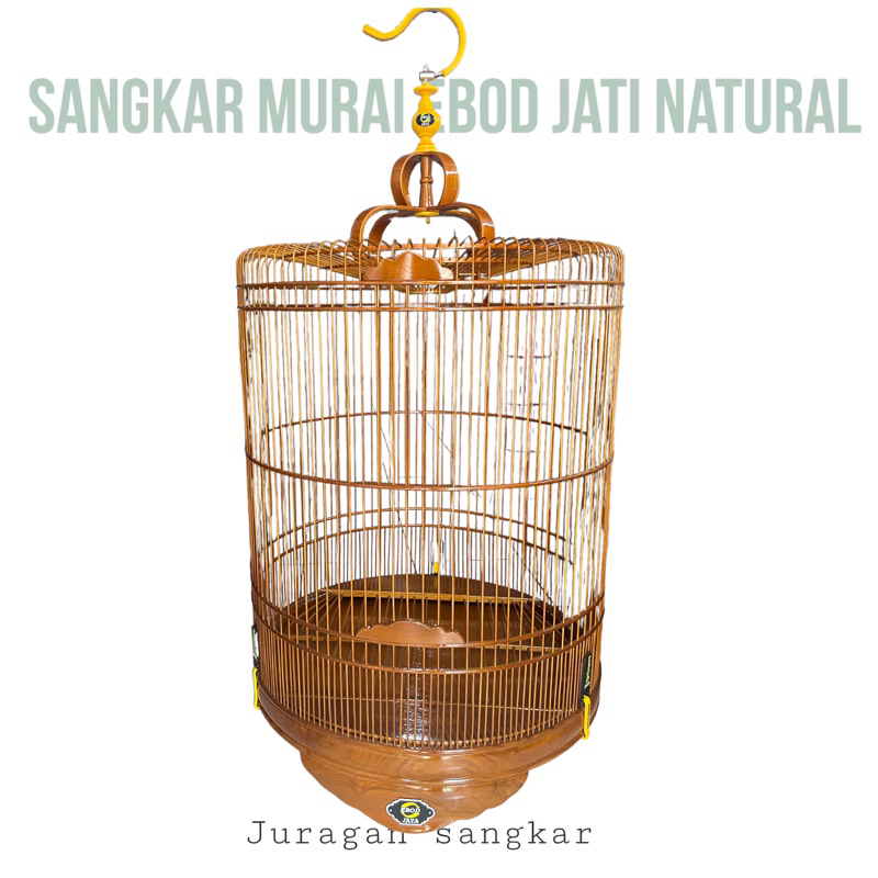 SANGKAR KANDANG MURAI EBOD JATI NATURAL