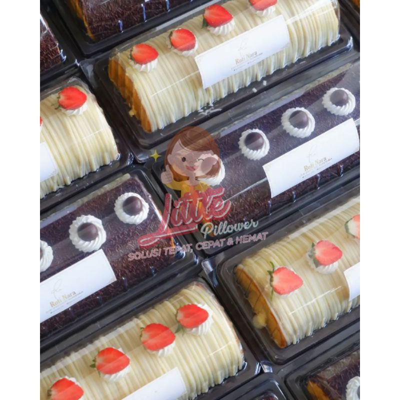 (BOLGUL COKLAT) Tray Bolu Gulung Coklat - Mika Bolu Gulung - Mika Bolu Setengah - Mika Bolu Bulat Panjang