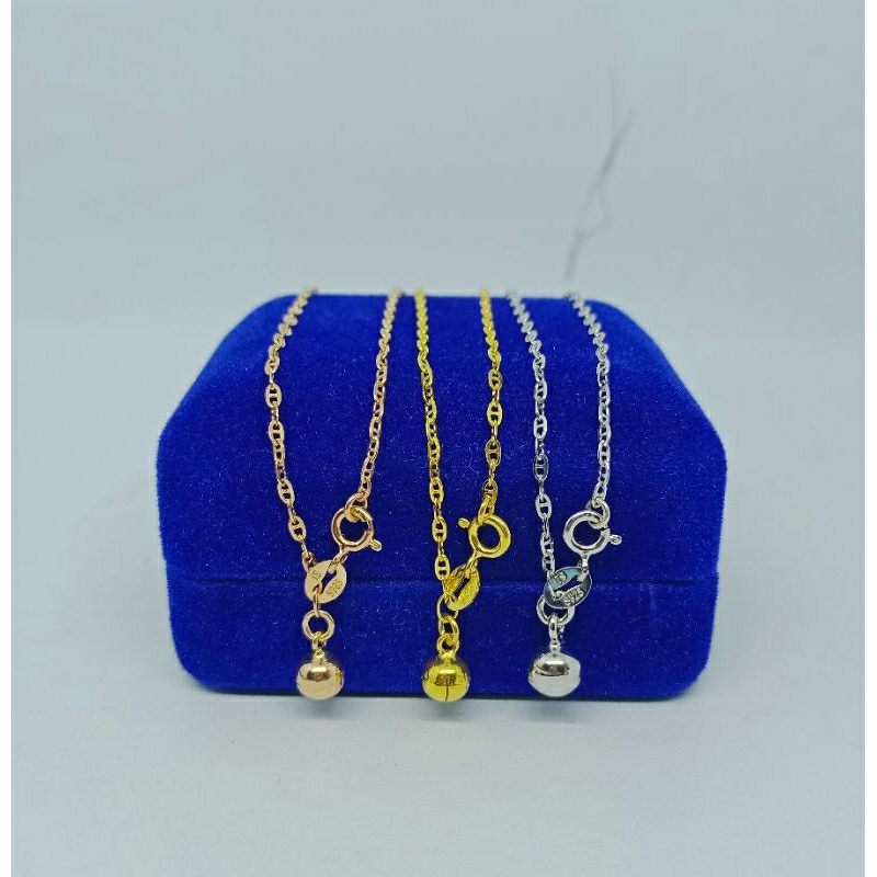 gelang kaki rantai mini carti*r+1bel/perak asli silver 925 lapis emas/perhiasan fashion wanita terbaru