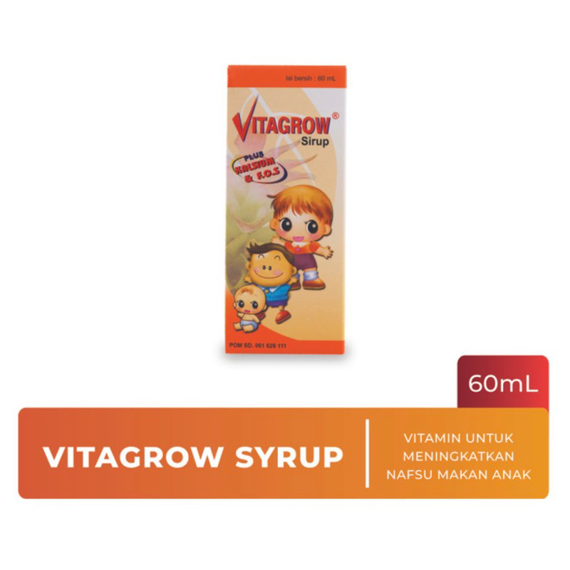 Vitagrow sirup 60 ml ( vitamin pertumbuhan anak )