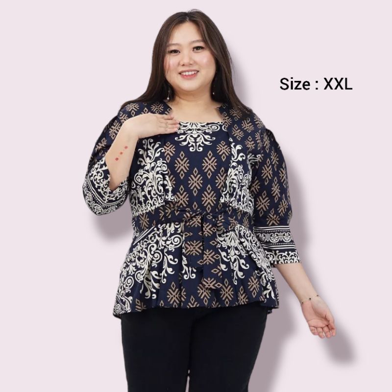 ATASAN BATIK WANITA SIZE XXL 011-311- BAHAN STRETCH