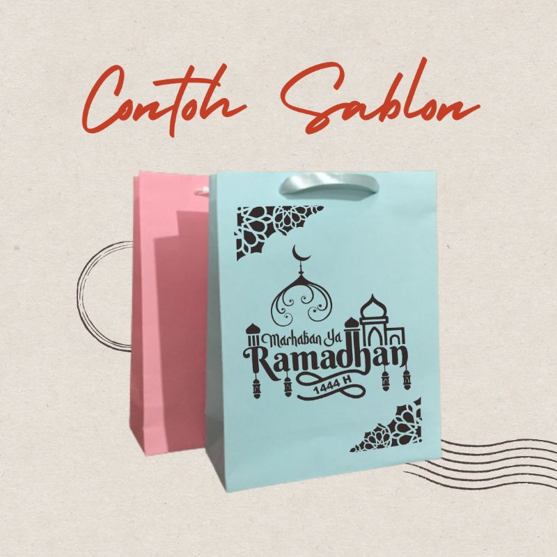 

jual paperbag idul fitri tali pita murah grosir