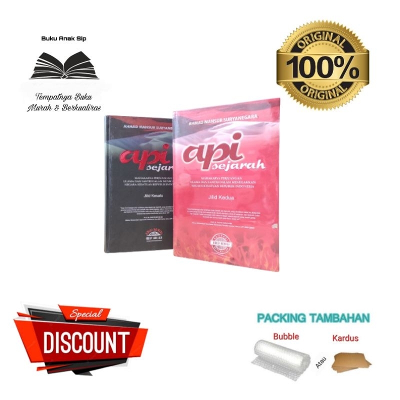 Paket Buku Api Sejarah Mahakarya Perjuangan Ulama Dan Santri Jilid 1 dan 2 Dr Mansur Suryanegara