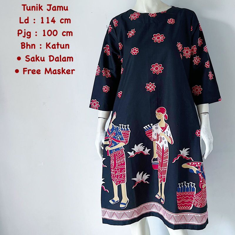 Tunik jamu batik solo tunik karakter