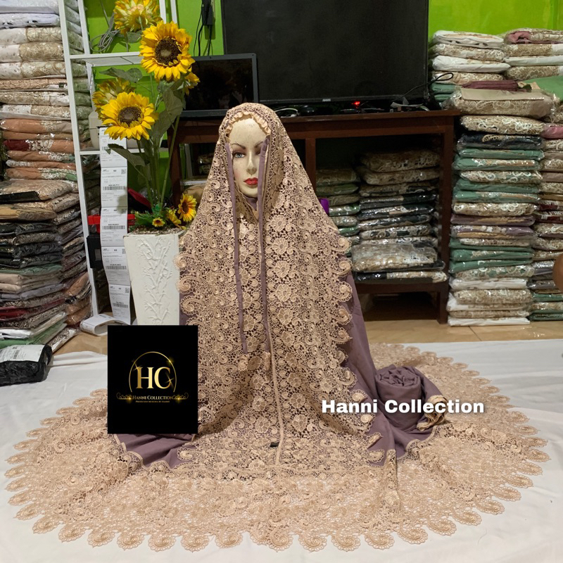 (Bisa COD) Mukena Katun Dewasa Seriess Tazkya Keong Besar