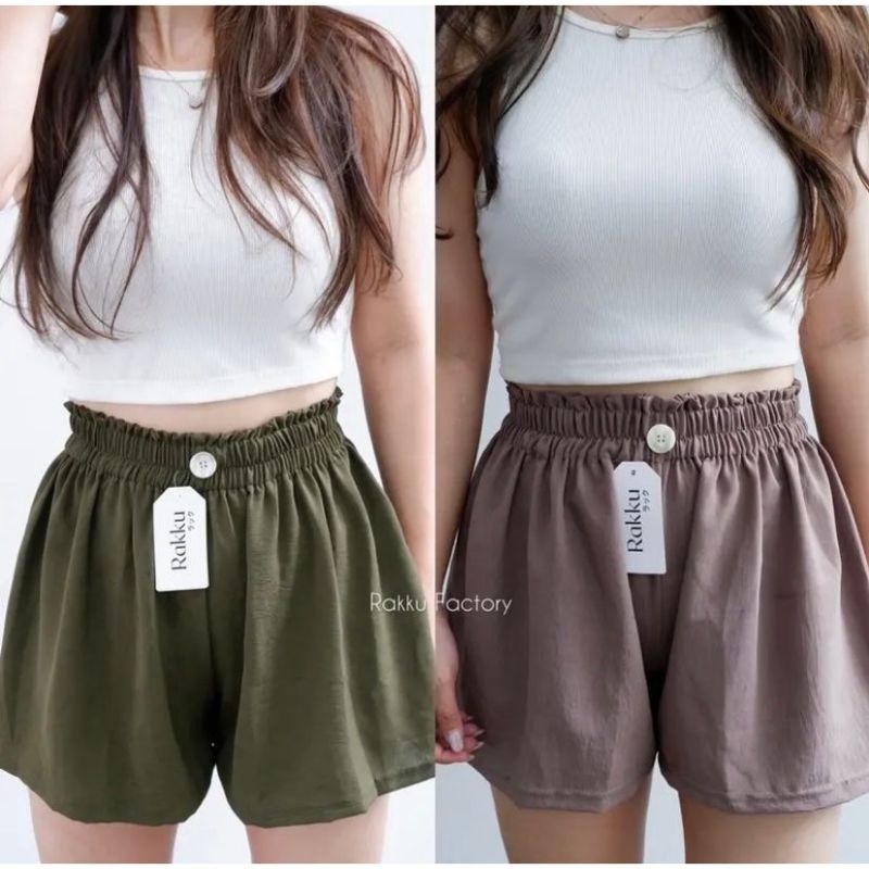 Caca Hot Pants Celana Pendek Wanita Crinkle Airflow