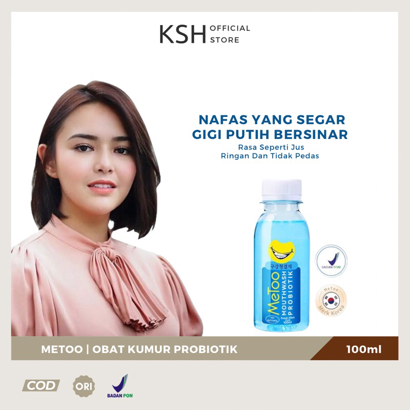 Jual KSH Mall MeToo Mouthwash Fresh Mint 100ml Obat Kumur Probiotik Aceh Shopee Indonesia