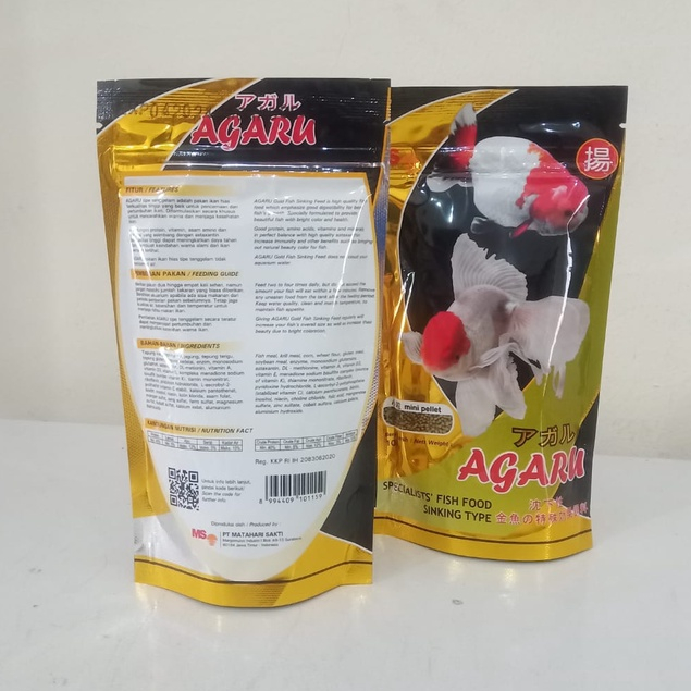 AGARU TIPE TENGGELAM (SINKING) 100GR ORIGINAL PRODUK