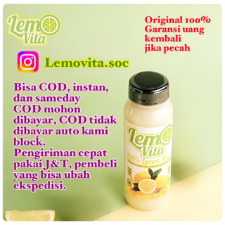 Image of BPOM LEMOVITA Pure Lemon Juice Sari Lemon Asli Murni 100% 250ml free bublewrap
