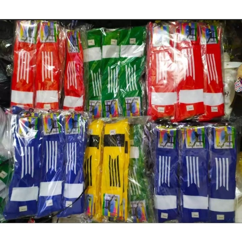 KAOS KAKI BOLA/FUTSAL DEWASA MOTIF GARISKAOS KAKI BOLA PANJANG / KAOS KAKI SEPAK BOLA DEWASA PANJANG MOTIF GARIS / KAOS KAKI FUTSAL KAOS KAKI OLAHRAGA