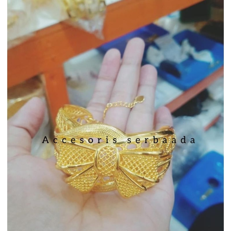 Gelang Kendari perhiasan Xuping Bangle Lapis Emas24k