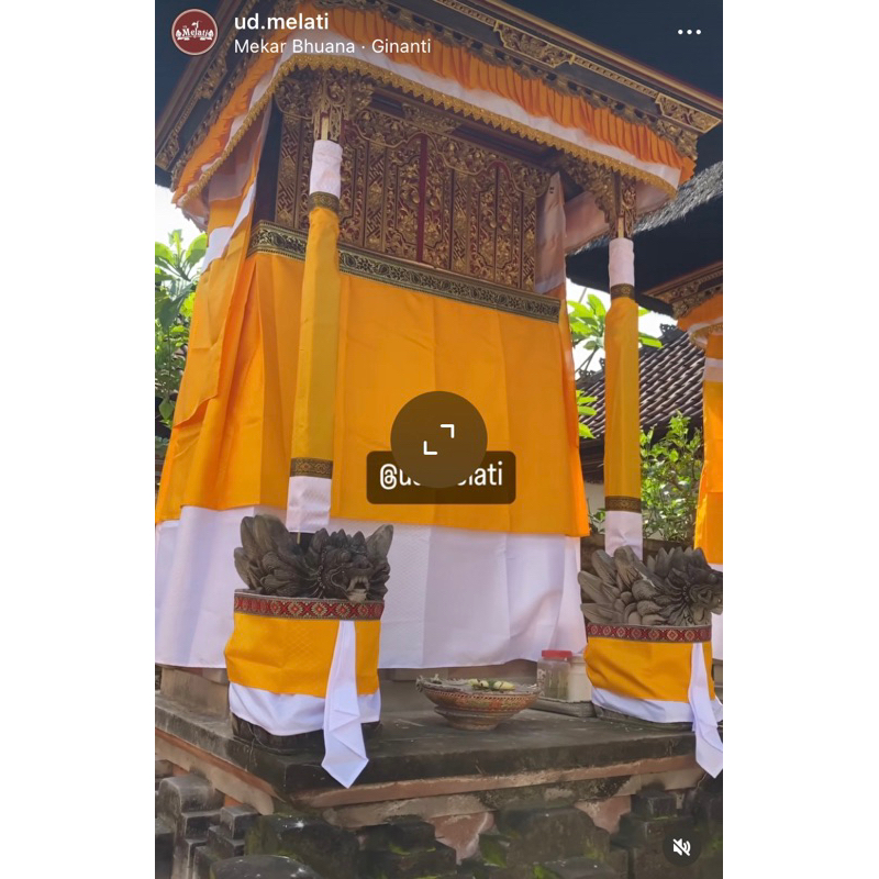 wastra pelinggih bali bahan kain oscar