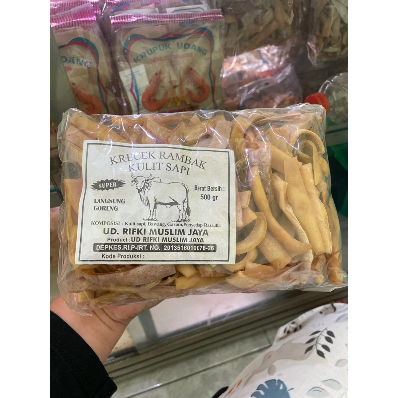 

PALING MURAH!! Kerupuk Rambak Kulit Sapi Premium 500gr