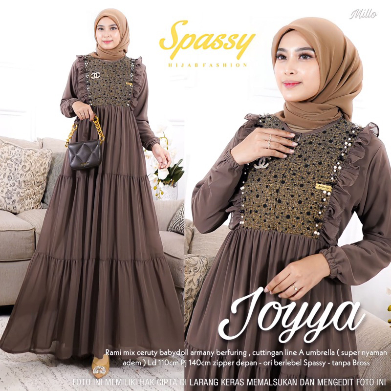 JOYYA MAXY DRESS PREMIUM|| ORI BY SPASSY