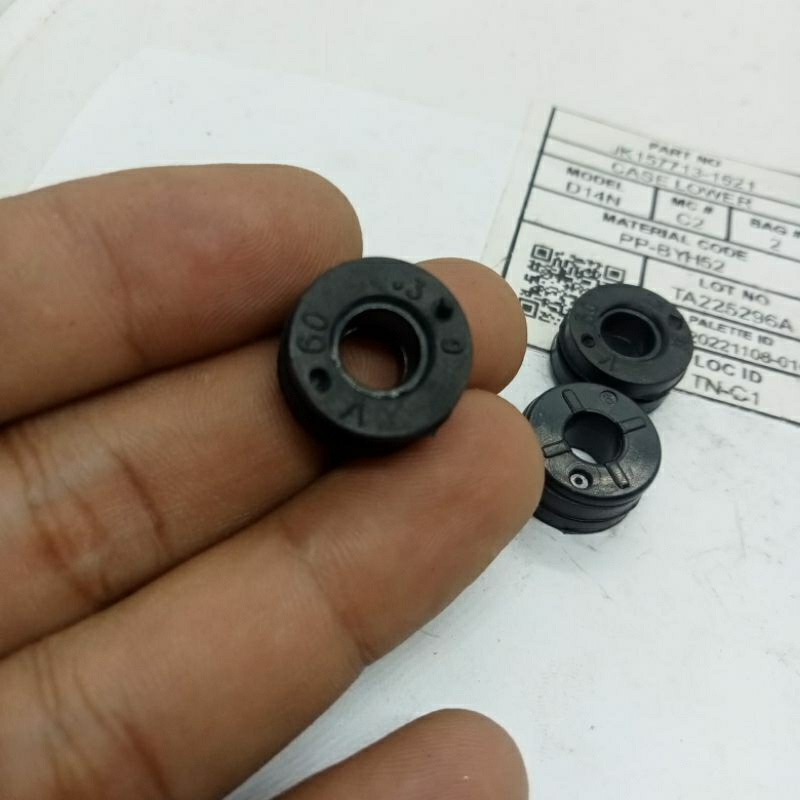 Karet damper ring nillon m6 baut 10 original