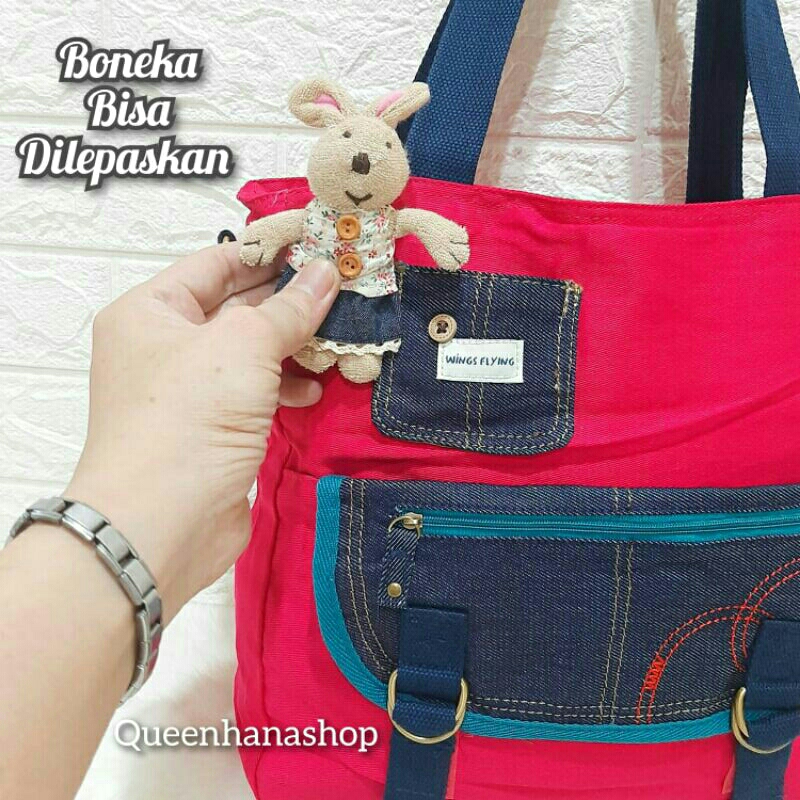 New Tas Selempang Anak Remaja 1335 Tas Kain Boneka