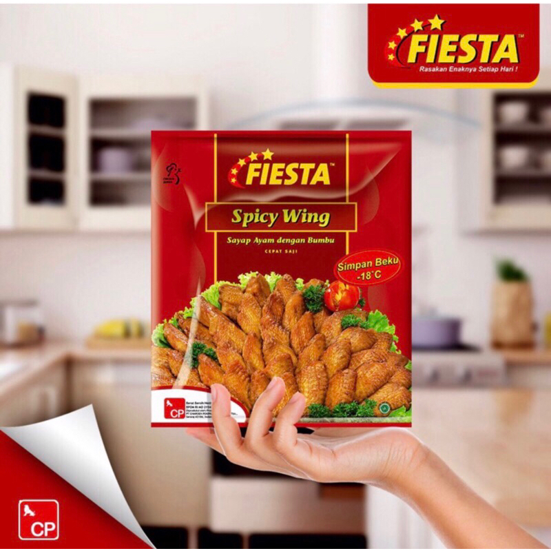 

FIESTA SPICY WING 500 GR / SPICY CHICK / SAYAP BERBUMBU / DADA BERBUMBU