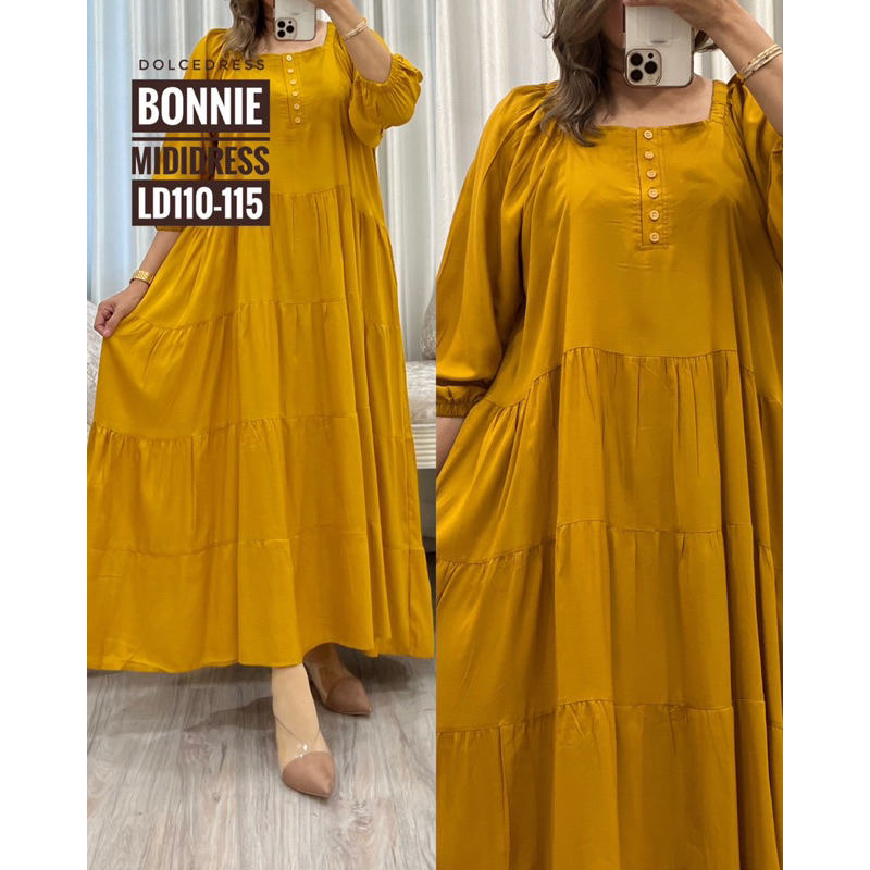 Daster Arab Dolce BONNIE Midi Dress Rayon Sabrina super Klok