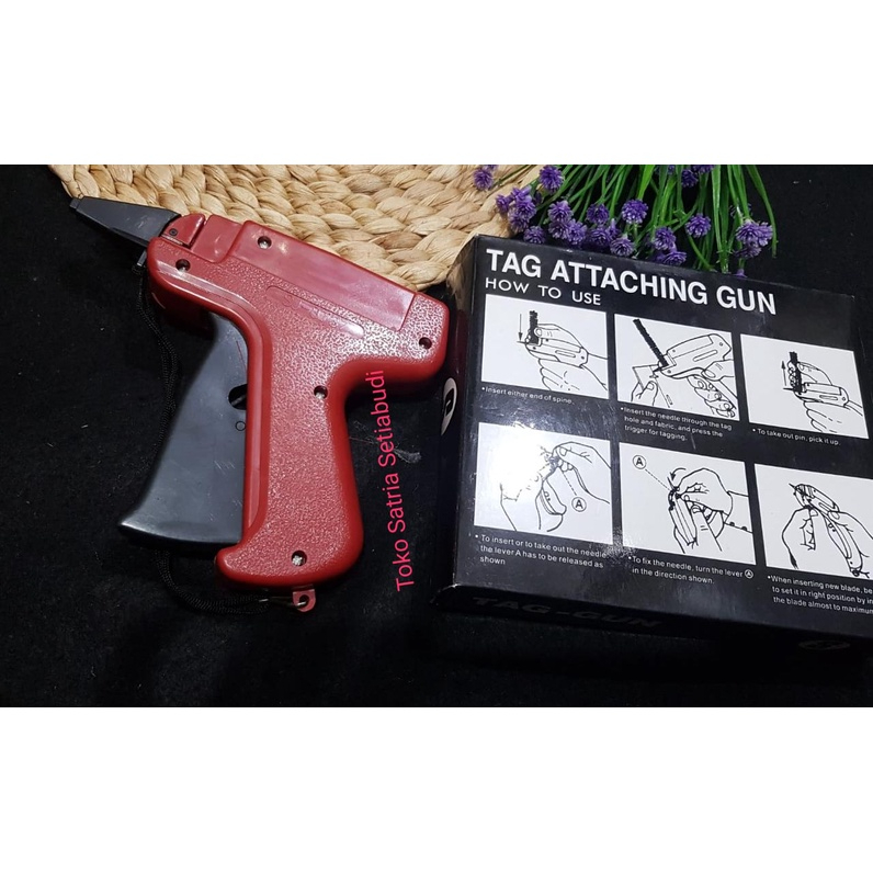 TAG GUN DUS HITAM/ TAG LABEL BAJU/ALAT TEMBAK LABEL/PEMASANG LABEL/PCS