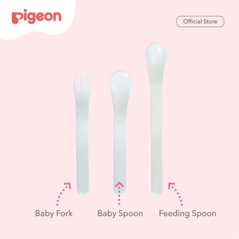 Pigeon Spoon And Fork Set Sendok Garpu Bayi