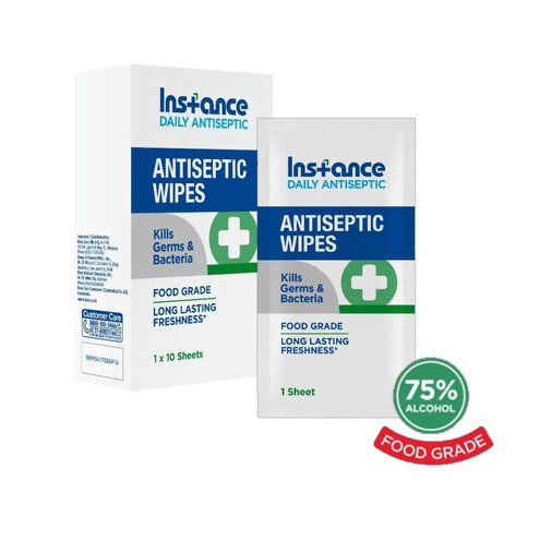 Instance antiseptic wipes 10s