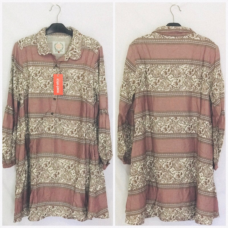 Novel Mice Tunik Rayon Print Uk M