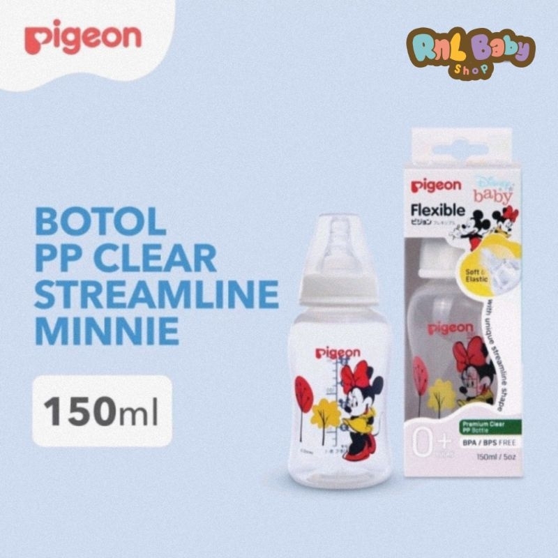 Pigeon Botol Susu 150 ml Streamline Disney Flexible Motif Minnie