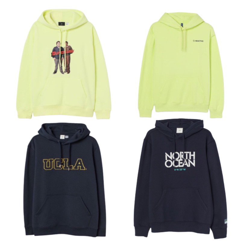 HOODIE H&amp;M SUPERBAD/REACTIVE/UCLA/NORTH