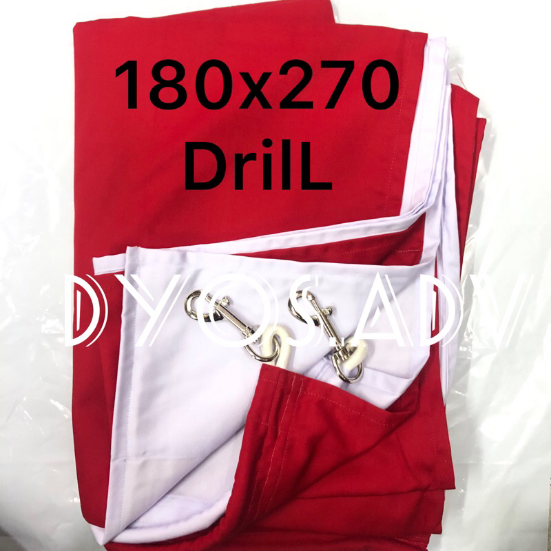 Bendera merah putih 180x270 drill