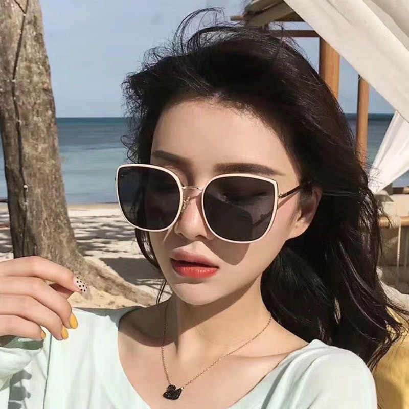 Sunglasses Square Oversized Kacamata Hitam Korea Wanita Kaca Mata Fashion Oversized Sunglasses