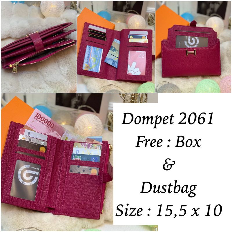 Dompet Kartu Mini Wanita Lidah Gawang kode 2061 Freebox