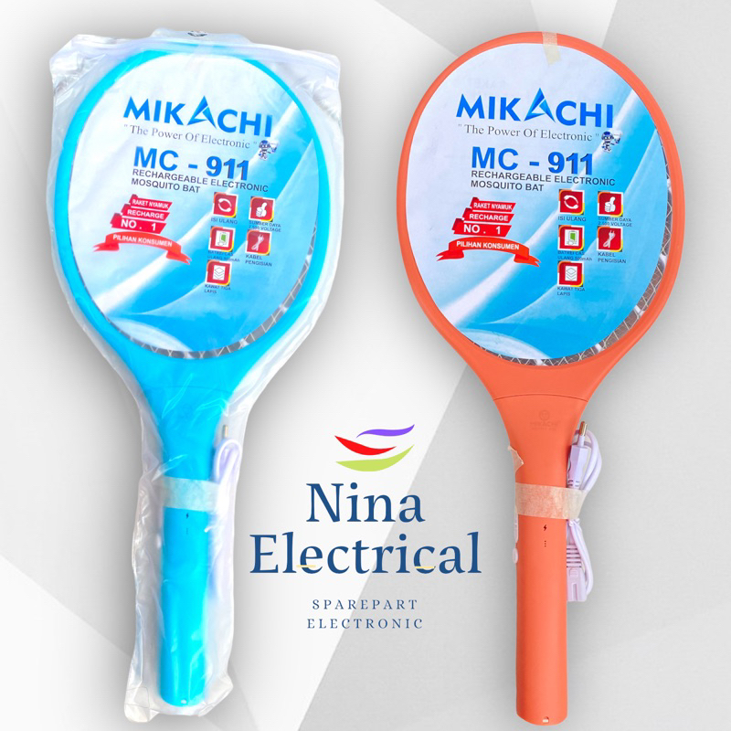 RAKET NYAMUK MIKACHI MC 911 MURAH AWET