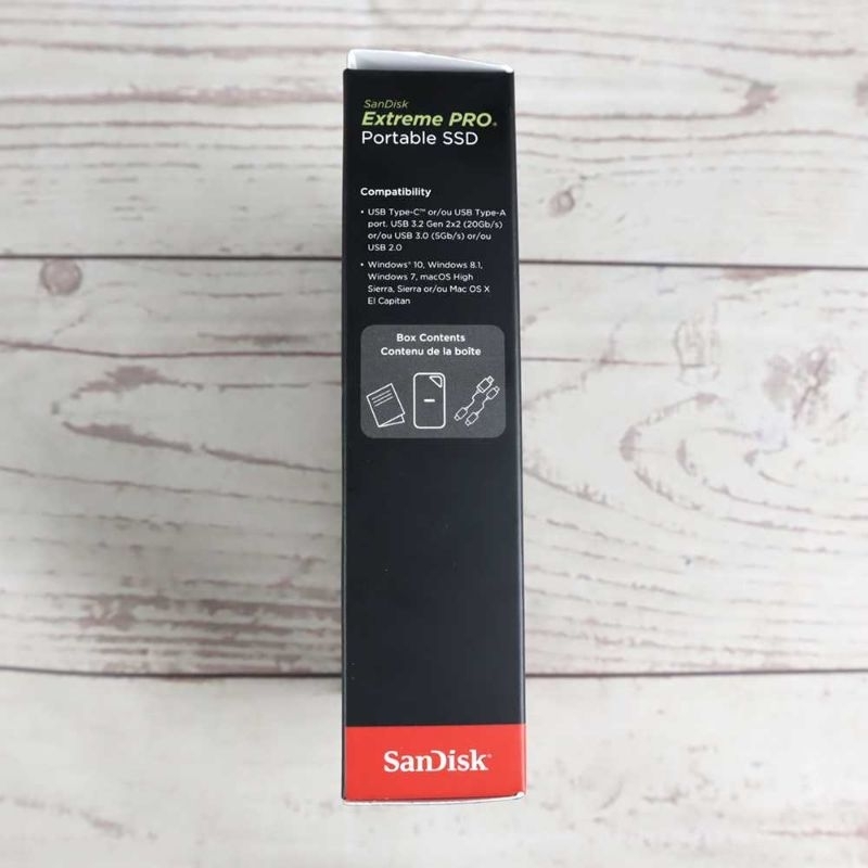 4TB SanDisk Extreme PRO Portable SSD V2 USB Type C 3.2 - SDSSDE81 Black