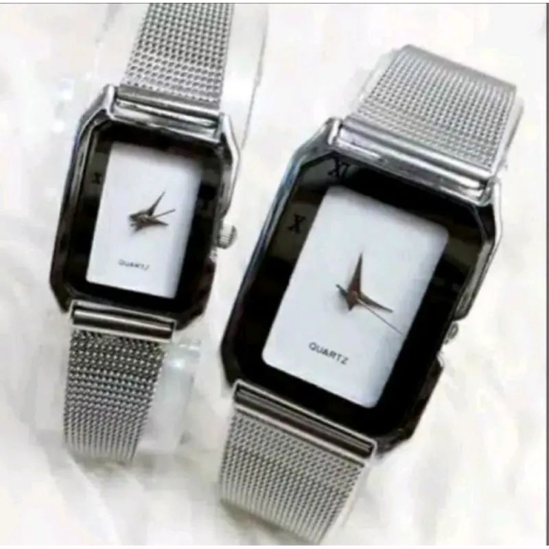 (Terima Cod)Jam Tangan Couple ZK Sergi Strap Pasir(Dikirim Jakarta)