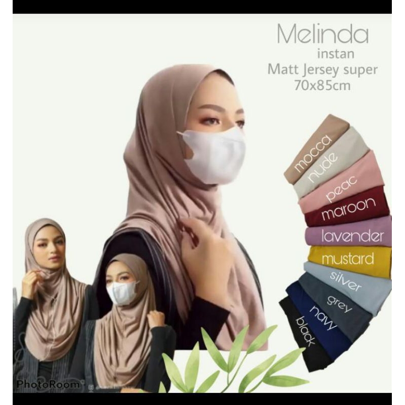 Bergo melinda simpel instan Hijab segu empat