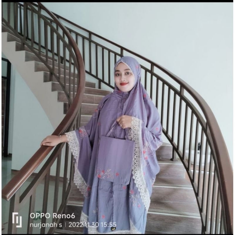 MUKENA DEWASA JUMBO MEWAH RAYON PREMIUM BORDIR STARLA