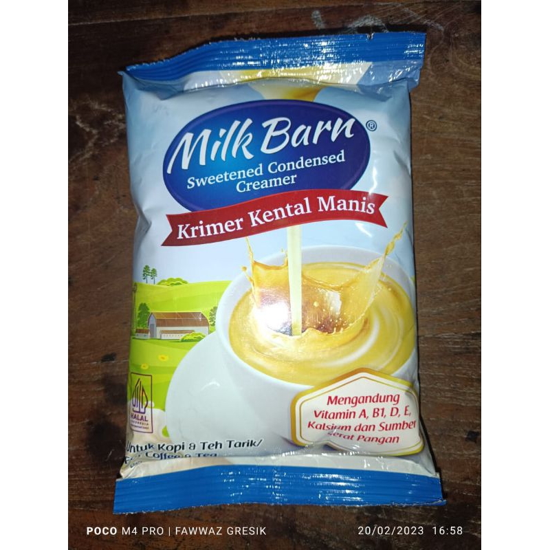 Susu Kental Manis Dairy Champ Milk Barn Bantal Bag 1kg / Milk Barn Dairy Champ Krimer Kental Manis Pouch 1 kg