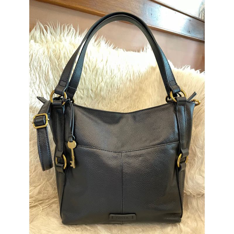 Preloved Fossil Sam Shopper Black