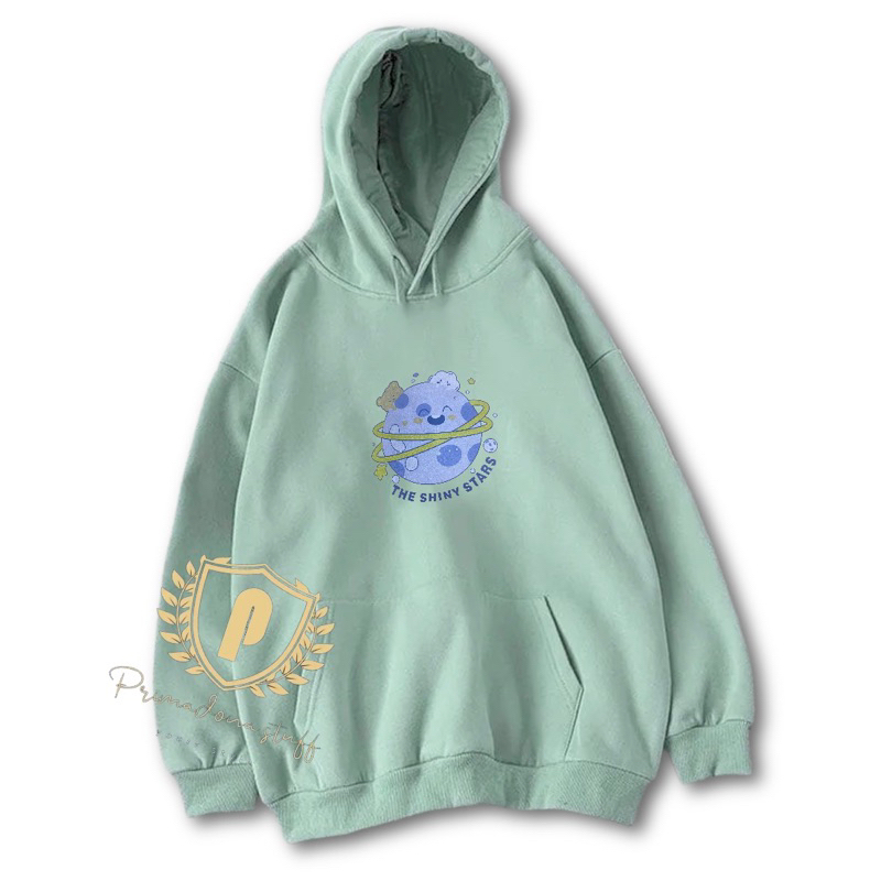 The Shiny Stars Hoodie Wanita Korean Style