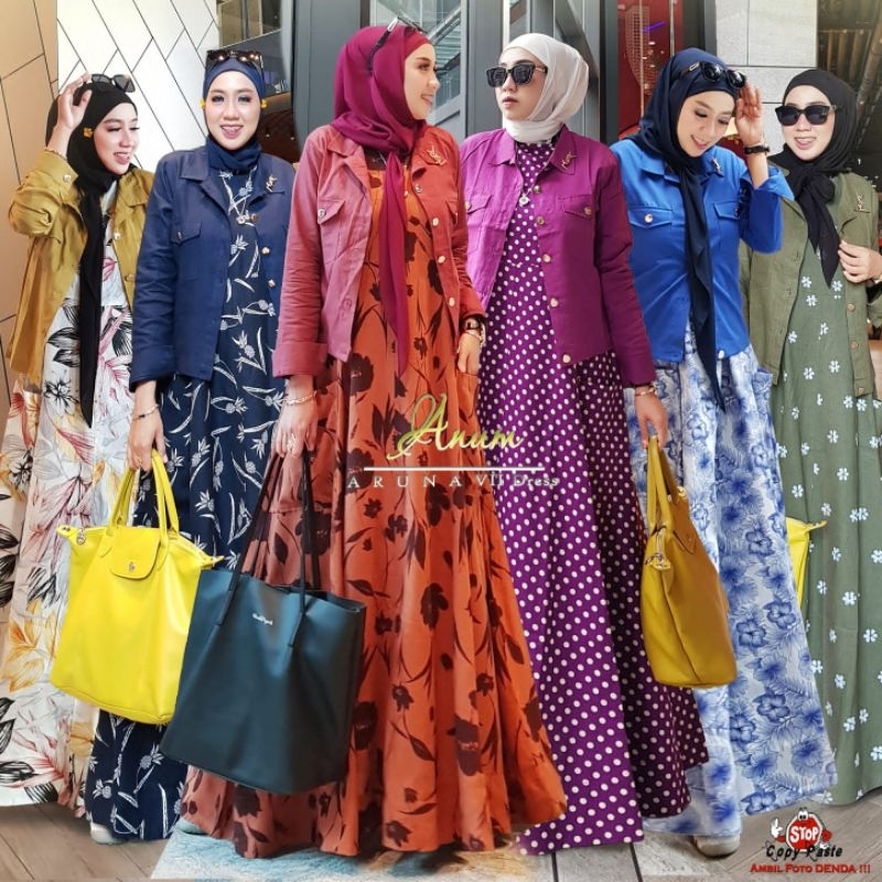 ARUNA 7 DRESS + MIDI CARDIGAN BY ANUM (ready