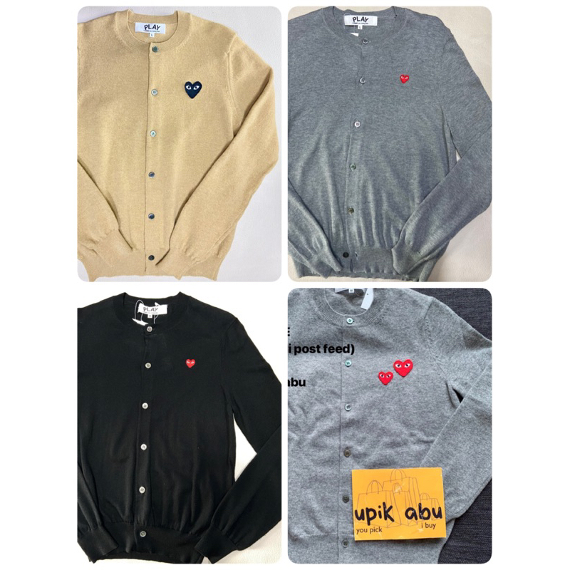 CDG PLAY CARDIGAN - outer men&ladies